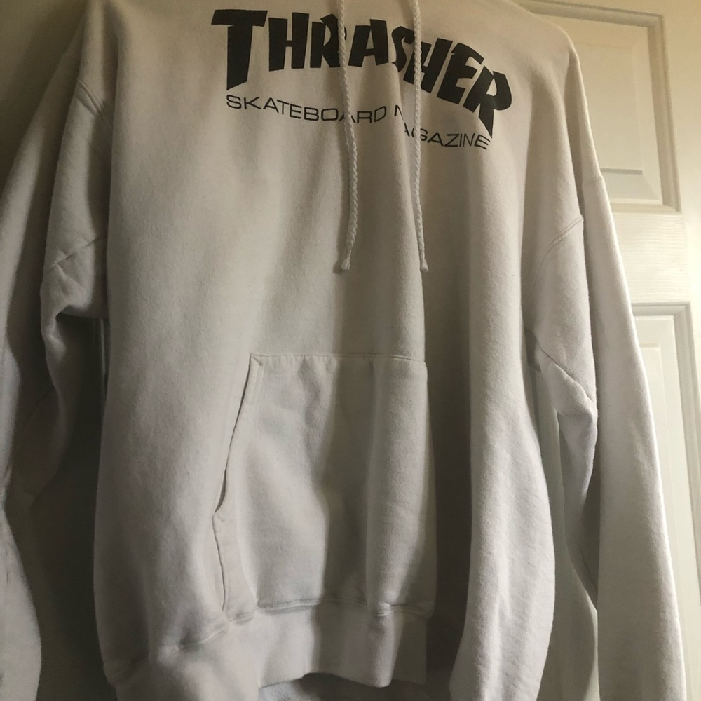 White Thrasher hoodie size M
